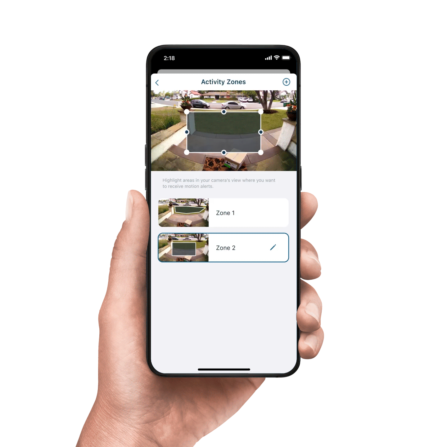 Activity zones animation