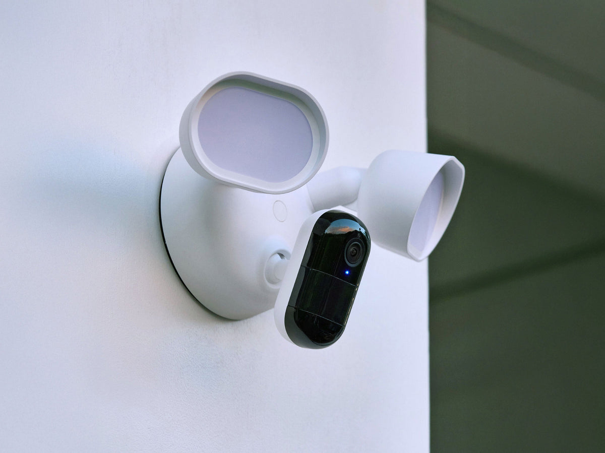 Arlo Wired Floodlight mounted on wall