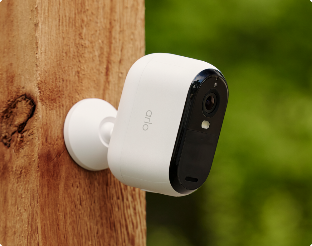 Arlo Essential 3rd Gen camera mounted on a tree