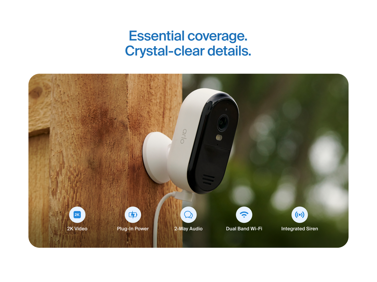 Arlo Essential Plug-in camera benefits