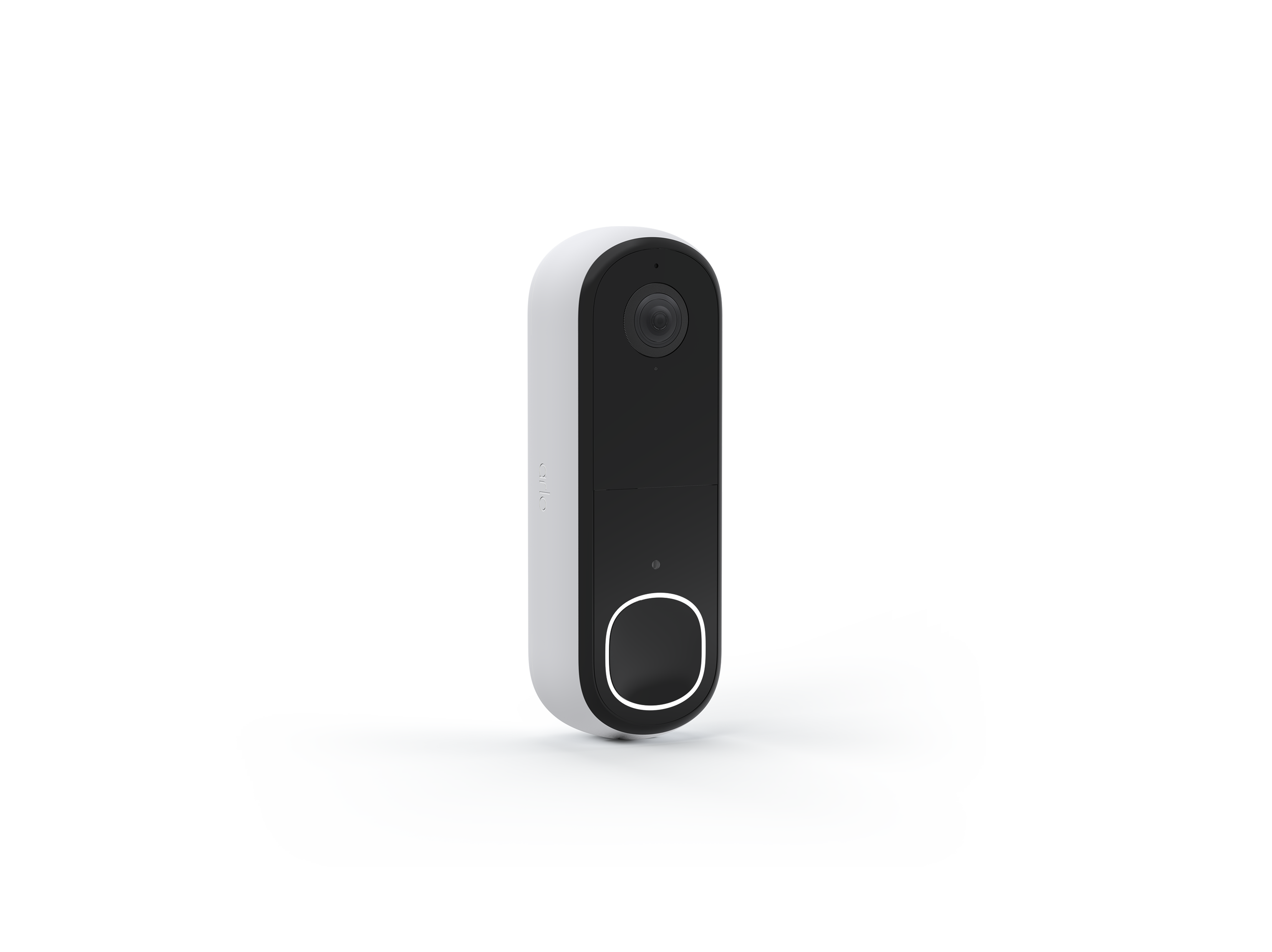 Arlo Video Doorbell in white facing right