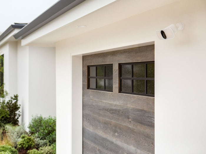 Arlo Wireless Floodlight above garage