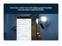 Wired Floodlight with Arlo Secure smartphone app interface on a blue background